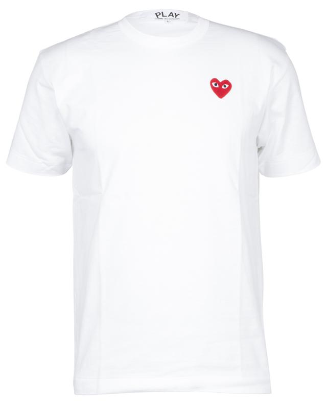 Cotton T-shirt with heart patch COMME DES GARCONS PLAY