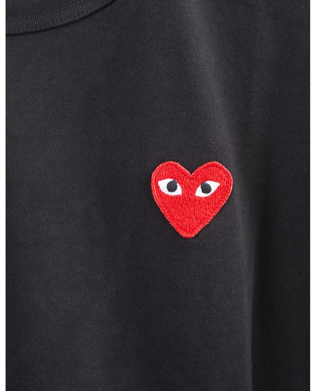 Cotton T-shirt with heart patch COMME DES GARCONS PLAY