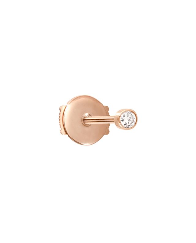 Vanrycke one rose gold and diamond mono earring lightpink