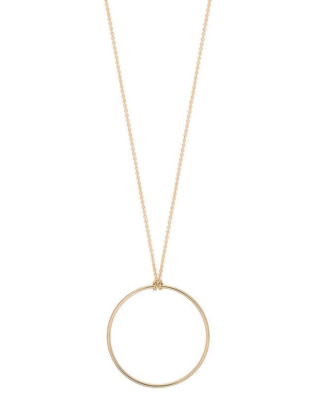 Halskette aus Roségold Baby Circle On Chain GINETTE NY