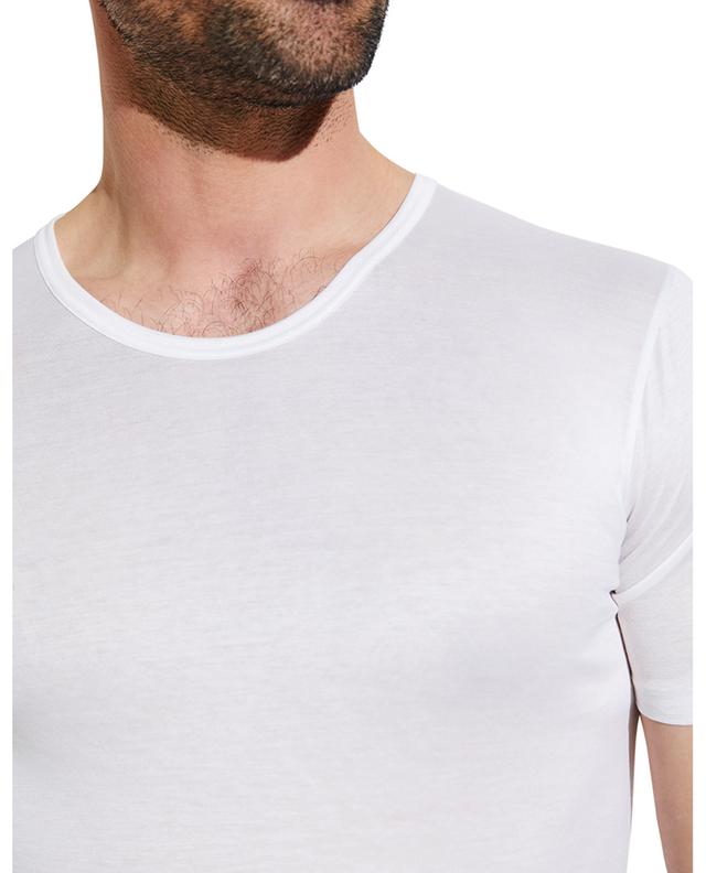 Zimmerli t-shirt en coton 252 royal classic blanc a14002