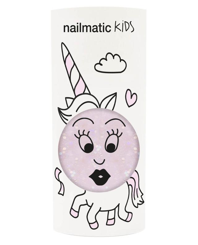 Nagellack für Kinder in transparentem Glitter-Rosa Polly NAILMATIC