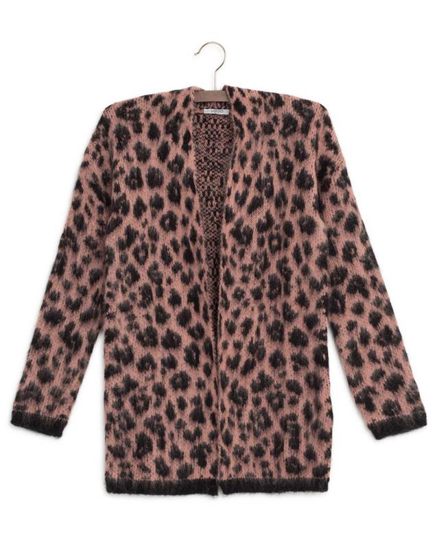 LIU JO Long leopard print cardigan - Outlet