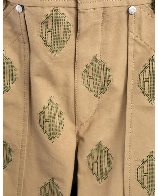 Logo-jacquard boyfriend cargo trousers CHLOE