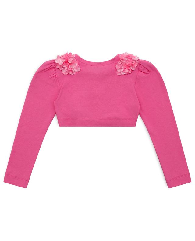 Spalle Bouquet cropped girl&#039;s cardigan MONNALISA