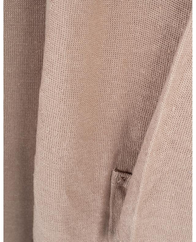 Open linen cardigan with Lurex and pockets BONGENIE GRIEDER