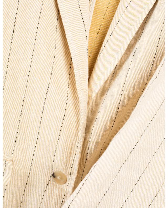 Supple striped linen and cotton blazer FORTE FORTE