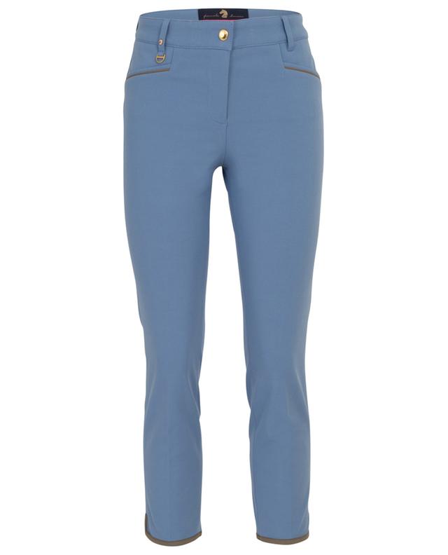 Spezia cropped slim fit trousers with piping PAMELA HENSON