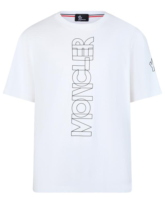 Moncler Mountain-print Cotton-jersey T-shirt In White