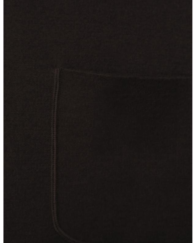Langer Cardigan mit V-Ausschnitt und aufgesetzten Taschen aus Wolle HEMISPHERE