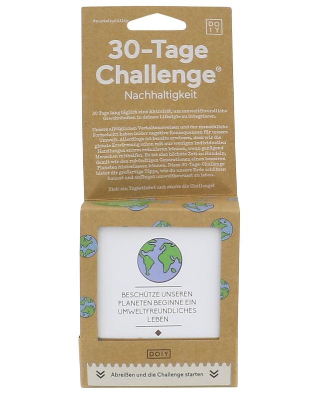 Jeu papier défi en 30 jours Nachhaltigkeit DO IY