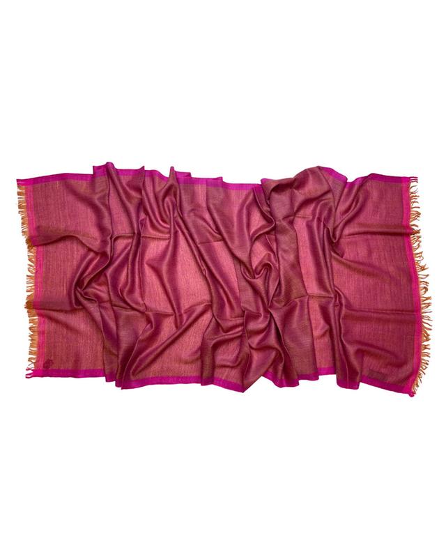 Schal aus Kaschmir Double Weave PINK MAHARANI