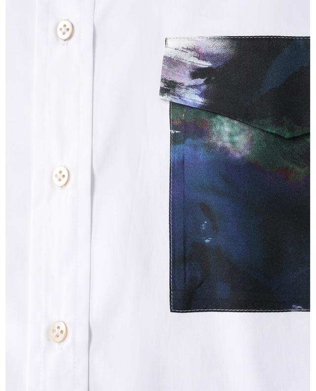 Oversize-Hemd aus Twill mit andersfarbiger Tasche LE SARTE PETTEGOLE