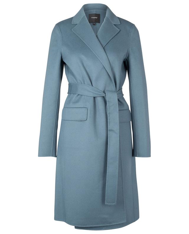 THEORY Belted open wool and cashmere coat - Bongénie-Grieder