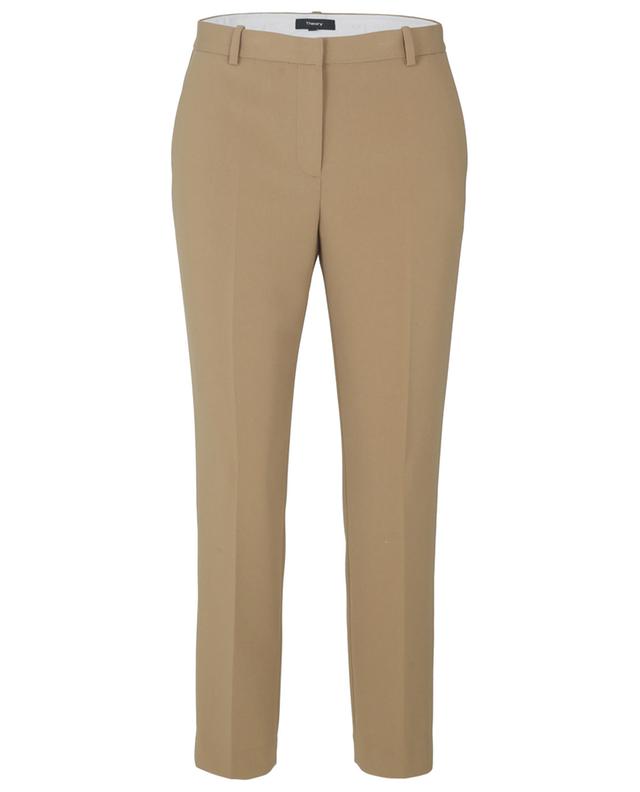 Treeca Admiral Crepe cropped slim fit trousers THEORY