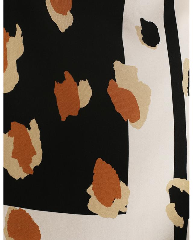 Leopard print bi-material T-shirt MARC CAIN