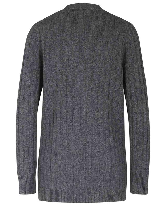 Long button-down rib knit cashmere cardigan BONGENIE GRIEDER