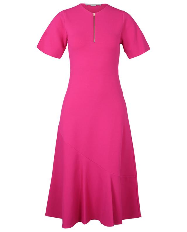 Viscose-blend fitted dress with short sleeves STELLA MCCARTNEY