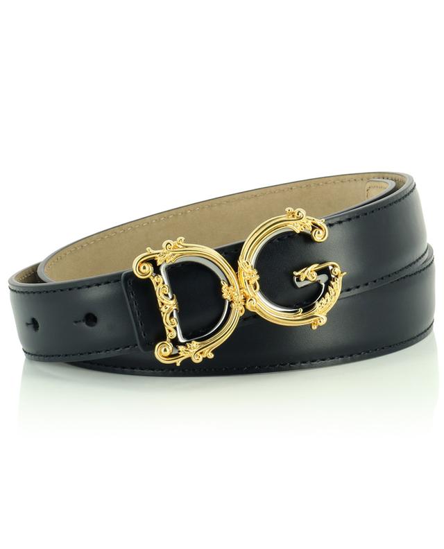 Dolce & Gabbana Garçon Accessoires Ceintures Ceinture en cuir de cerf à boucle DG male S Accessoires 