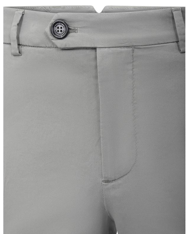 Italian Fit cotton-blend slim fit trousers BRUNELLO CUCINELLI