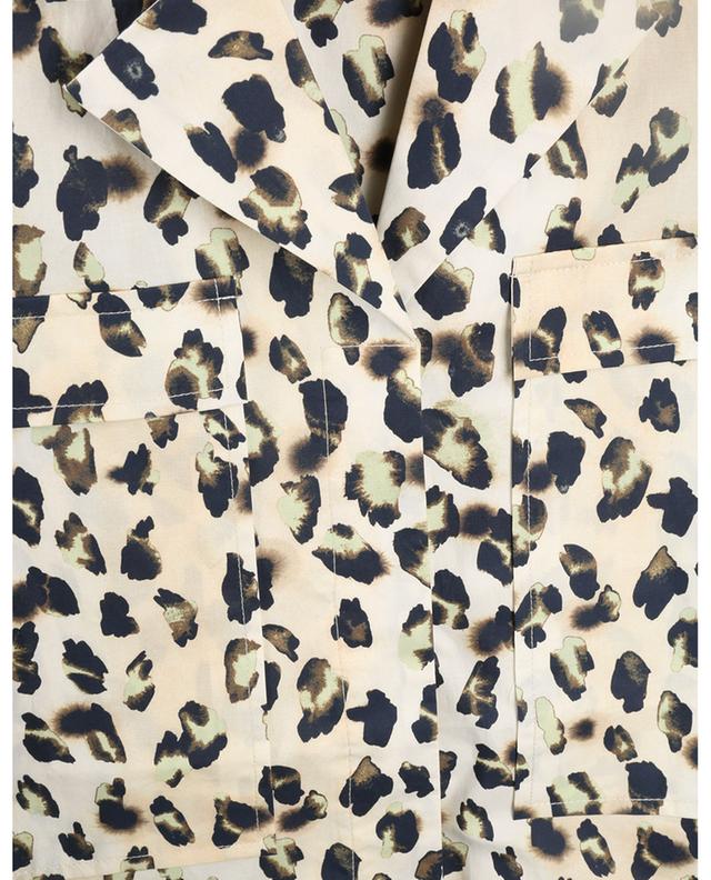Lilian leopard printed boxy shirt in organic cotton REMAIN BIRGER CHRISTENSEN