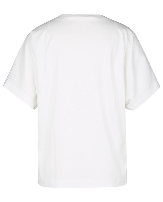 Weites Kurzarm-T-Shirt mit V-Ausschnitt AKRIS PUNTO
