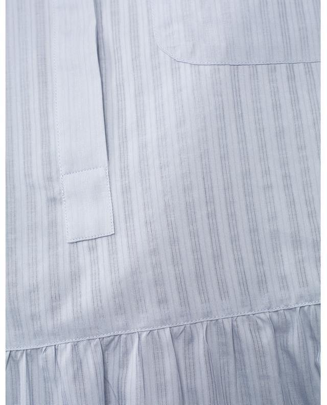 Kurzarm-Bluse mit Schoss aus Baumwolle WINDSOR