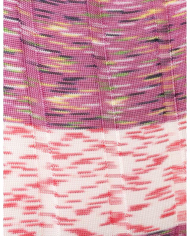 Long multicolour knit sheath dress M MISSONI
