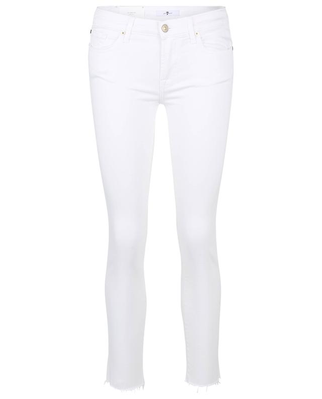 Ausgefranste Slim-Fit-Jeans Pyper Crop Slim Illusion Pure White 7 FOR ALL MANKIND