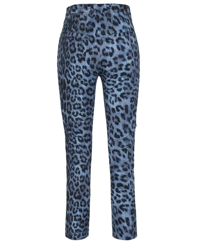 Franziska Slim-fit trousers in jeans look with leopard print SEDUCTIVE
