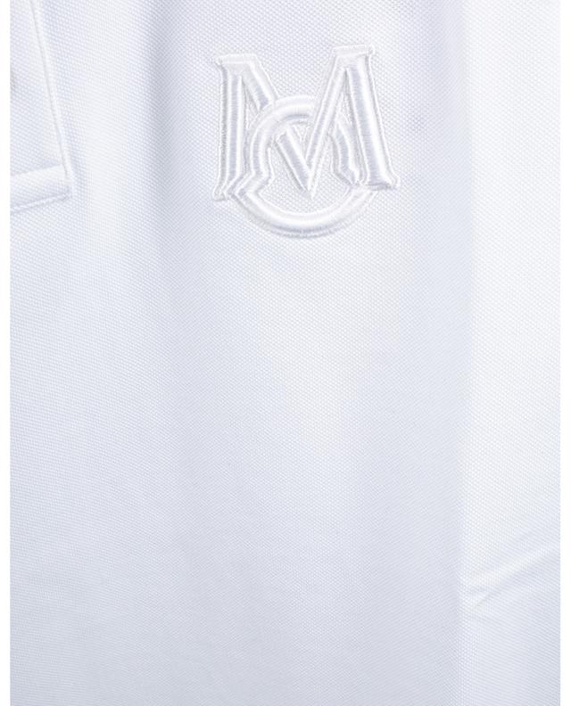 Polo en piqué de coton avec monogramme oversize et logo MONCLER