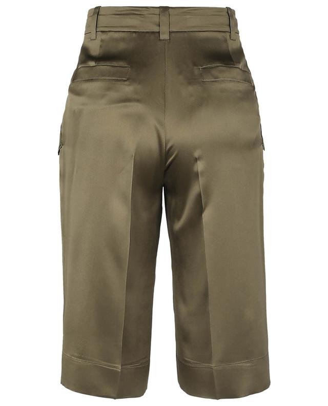 Light blue high-waisted crepe tapered trousers BARBARA BUI