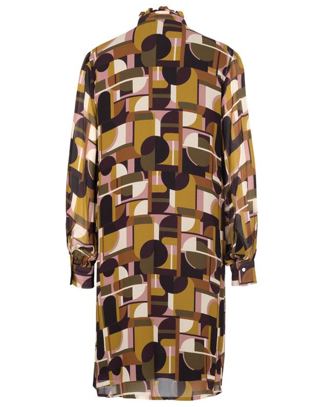 Reussite geometric print short oversize dress HARTFORD
