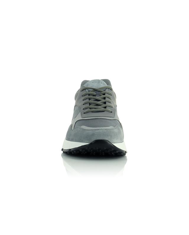 Hyperlight grey nylon, suede and smooth leather sneakers HOGAN