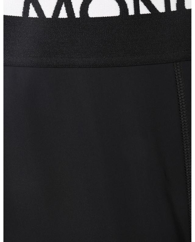 Perforated jersey biker shorts with logo detail MONCLER