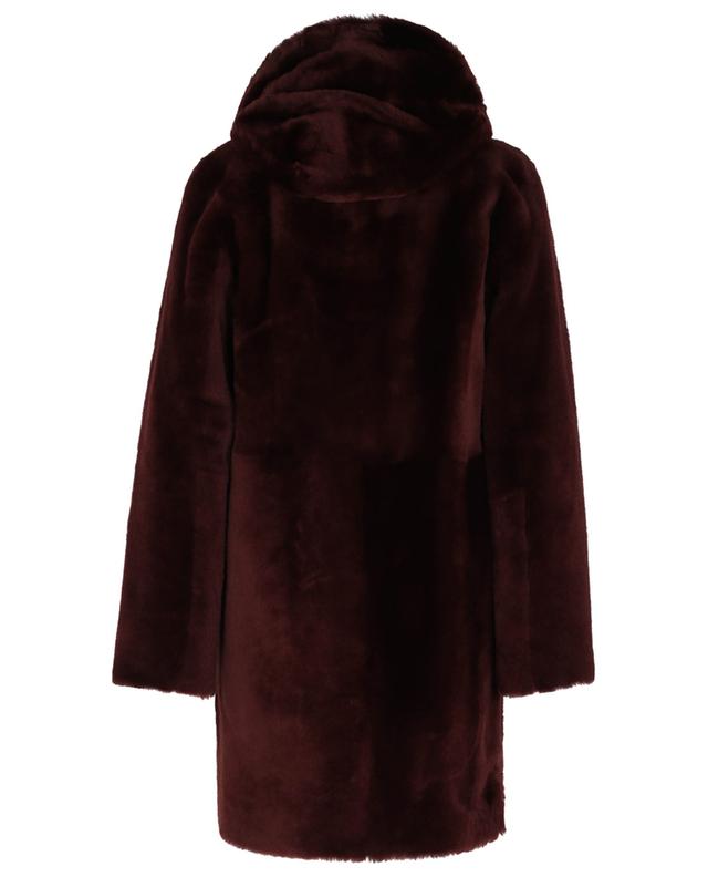 Sama reversible shearling hooded coat ARMA