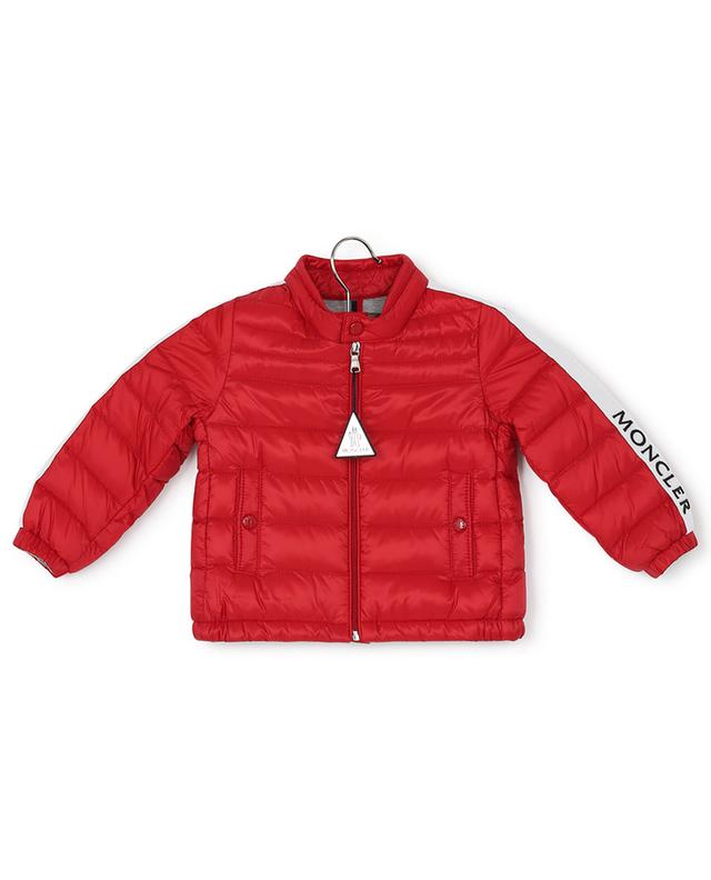 Alber baby down jacket with grosgrain and logo MONCLER