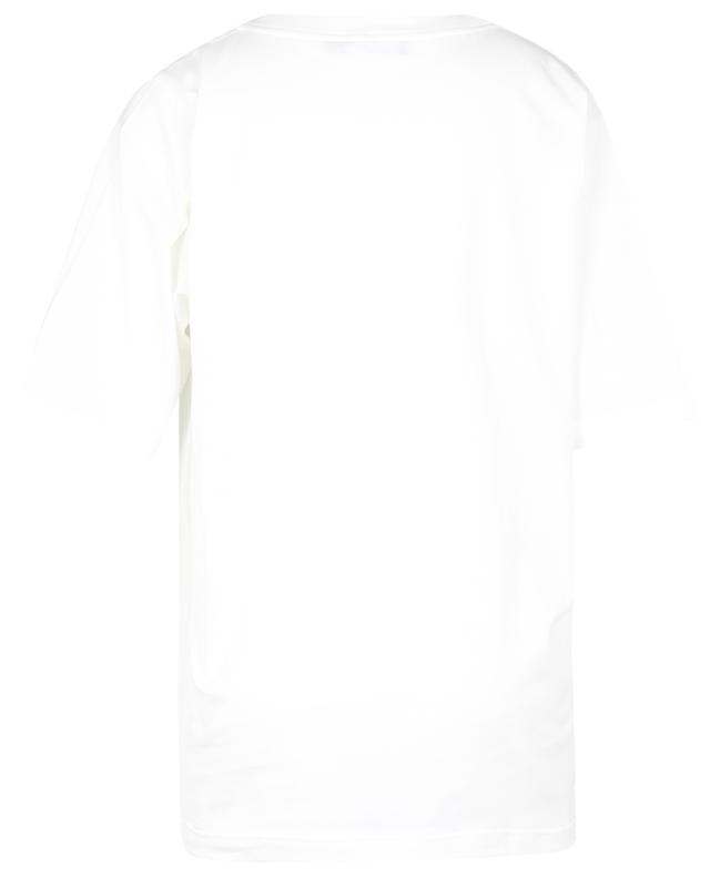 Patchwork logo adorned oversize T-shirt DOLCE &amp; GABBANA