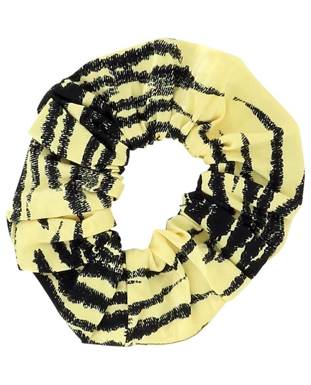 Pale Banana tiger pattern srunchie GANNI