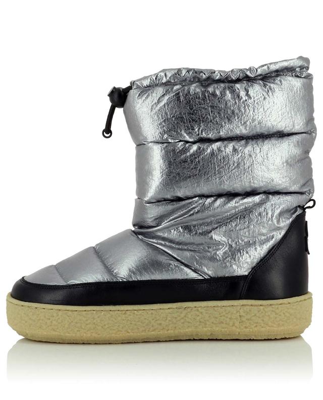 Zerik metallic nylon and leather snow booties ISABEL MARANT