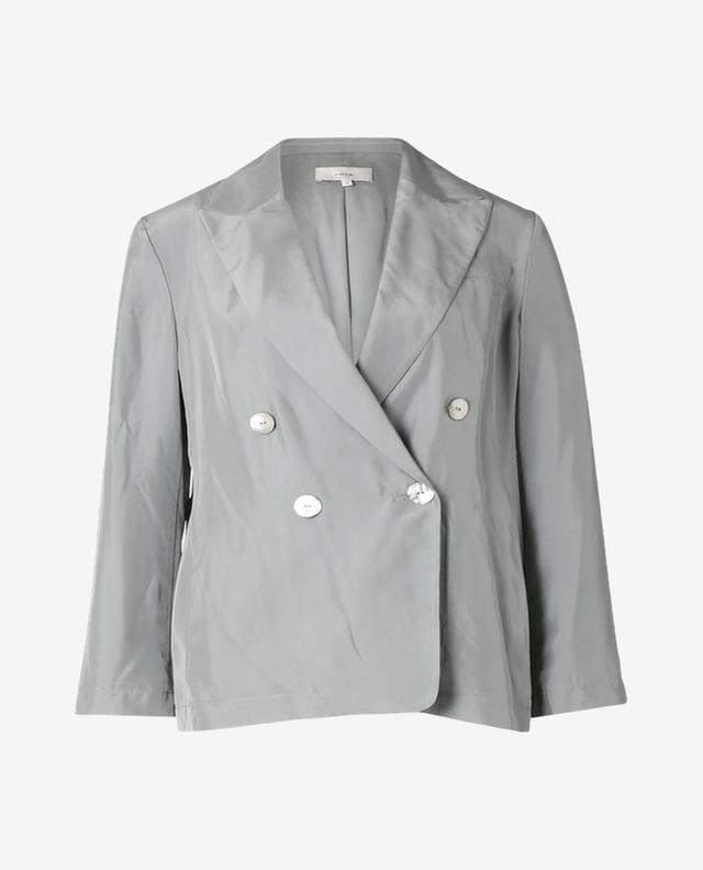 Double-breasted silk blazer VINCE