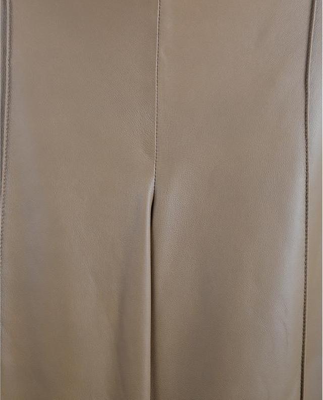 Large high-rise trousers in nappa leather VINCE