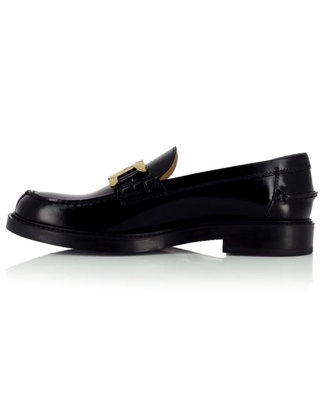 Chain detail adorned leather loafers TOD&#039;S