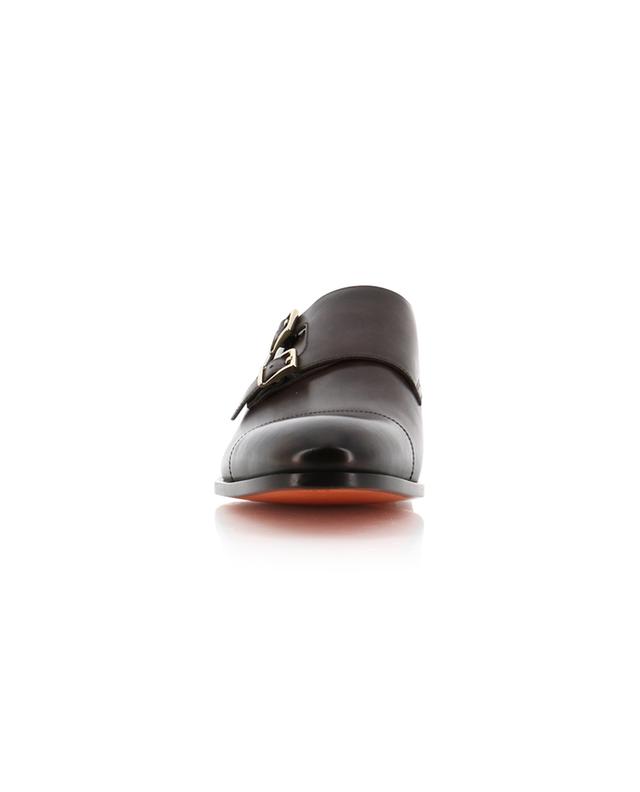 Monk strap shoes in smooth leather SANTONI