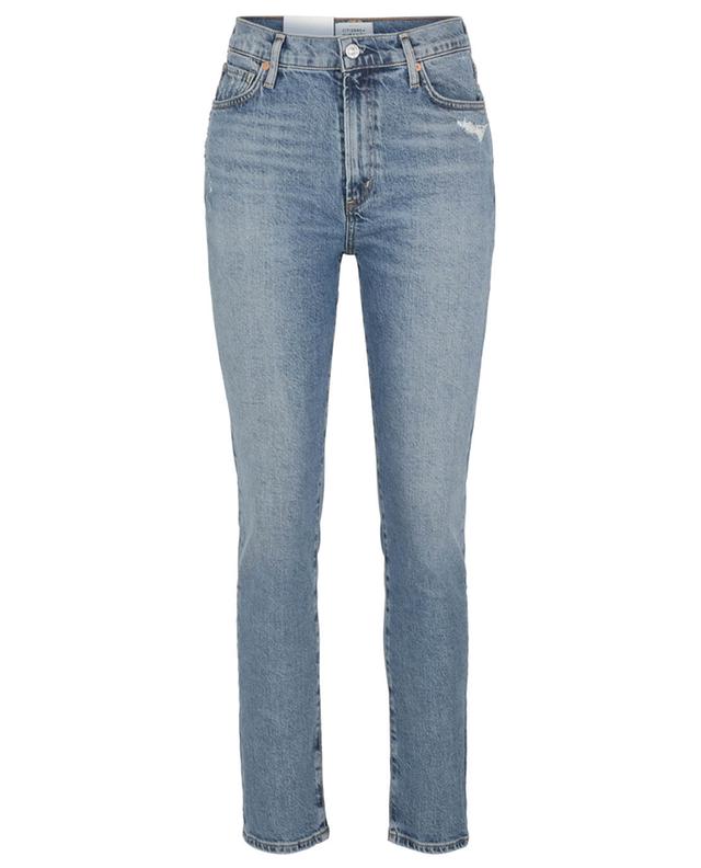 Used-Look-Slim-Fit-Jeans mit hoher Taille Olivia CITIZENS OF HUMANITY