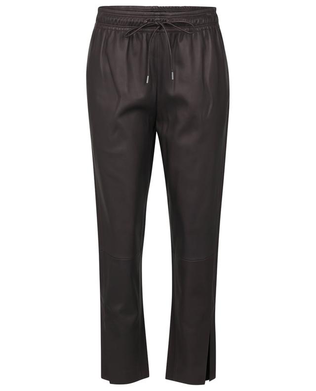 Lamb leather jogging trousers THEORY