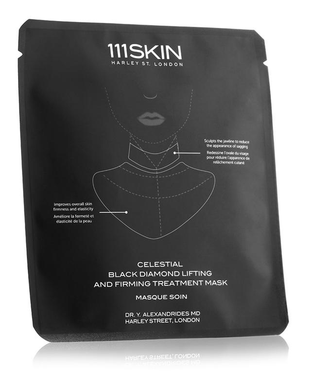 Festigende Lifting-Maske für den Hals mit schwarzem Diamant Celestial 111 SKIN