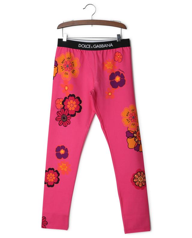 Flowery pop leggings for girls DOLCE &amp; GABBANA