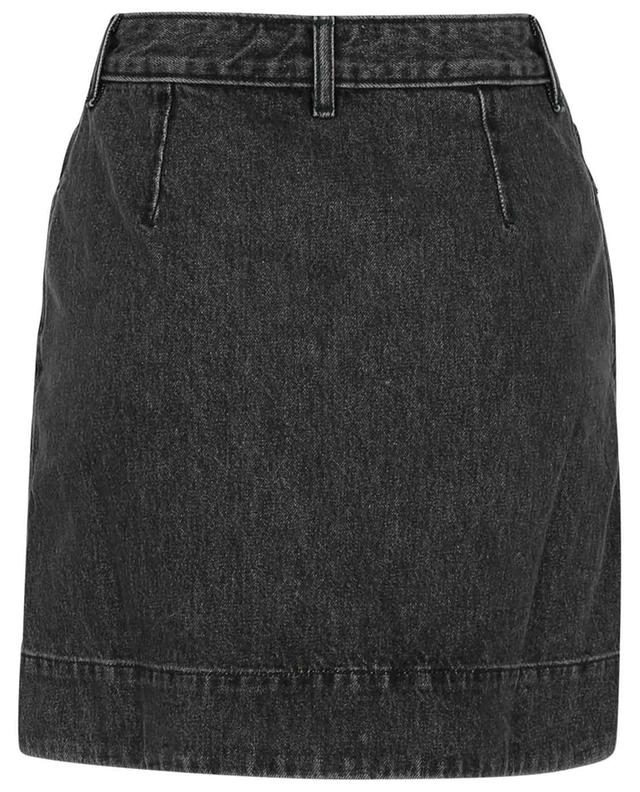 Mini skirt in organic cotton denim with quilting GANNI