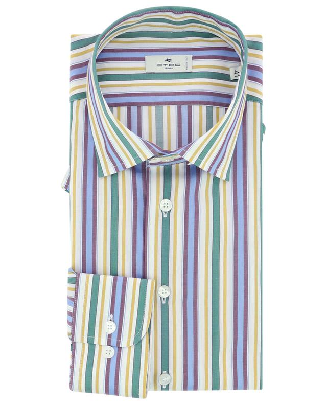 Long-sleeved multicolour striped cotton shirt ETRO